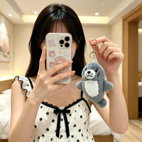 Porte-clés en peluche animaux marins mignons en gros : Pendentif en peluche douce (phoque, hippocampe, raie manta)