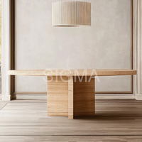 Table à manger classique moderne Sigma Manufacturer, matériaux de qualité supérieure, taille personnalisée, idéale pour les repas en famille et les rassemblements quotidiens