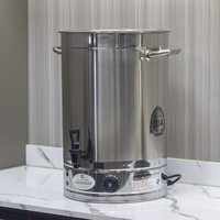 Urne à eau commerciale grande capacité chauffage électrique isolé seau à eau chaude chaudière à eau en acier inoxydable avec distributeur