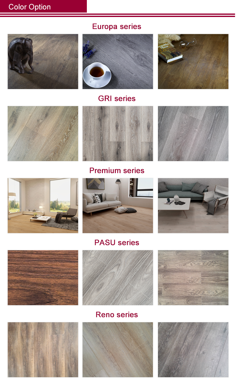 Luxury HDF laminate flooring EIR Surface modern design waterproof anti-scratch 8-12mm laminate flooring
