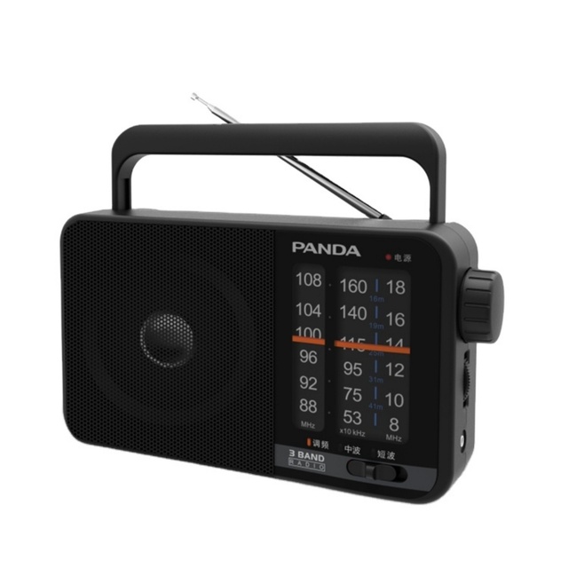 Hotsales PANDA T-15 Portable Plastic 3-Band AM/FM/SW Radio Receiver Built-In Speaker Earphone Jack Battery/AC/DC Powered