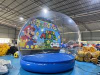 Cabine Photo Gonflable Personnalisable Transparente pour Noël, Diamètre 2m/3m/4m, Grande Vente