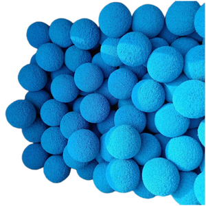 Bola karet pembersih tabung kondensator biru 17mm untuk pipa spons pembersih bola karet - Product Image 3