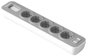 EU Type Tabletop <b>Extension</b> Power <b>Socket</b> 16A Overload Protector Office Desktop <b>Socket</b> Wholesale - Product Image 2