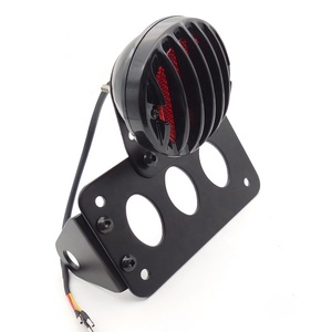 Luz Trasera de Motocicleta de 12 V, Soporte para Placa de Matrícula, Luz de Freno Trasera para Harley Choppers Sportster Bobber <span class=keywords><strong>Cafe</strong></span> <span class=keywords><strong>Racer</strong></span> - Product Image 2