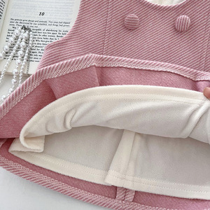 Conjunto de Dos Piezas de Falda y Chaleco Forrado de Lana para Niñas, Ropa de Invierno para Bebés, Tallas 90-150cm, Venta al Por Mayor - Product Image 6