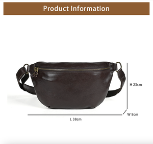 AndoBag - Bolsos de Pecho de Cuero Vacuno Genuino para Hombre, Bolsos Cruzados de un Solo Hombro para Viajes al Aire Libre, Bolsos de Mensajero, Bolsos de Mano Masculinos 029 - Product Image 3