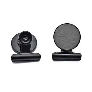 Clip magnetica per frigorifero personalizzata 31mm nera all'ingrosso