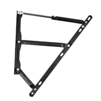 Mécanisme de levage de lit de rangement, support de charnière, ressort à gaz hydraulique, métal noir mat, revêtement en poudre, charnière de meuble moderne