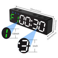 YIZHI Portable Mini 6 Chiffres Sport Fitness Intervalle Formation Minuterie Intérieur Boxe Match LED Gym Numérique Compte à Rebours