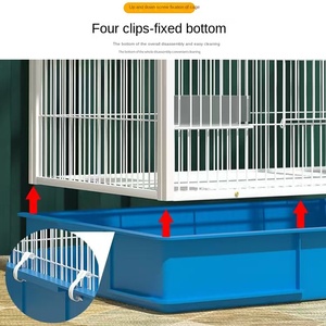 Geniş Demir Tel Kare Boru Kuş Kafesi, Muhabbet Kuşu, Myna Papağanı Yetiştirme, Dış Mekan İzleme, XL-Ekstra Büyük Ev Evcil Hayvan Yaşam Alanı - Product Image 2