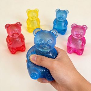 Bolas Antiestrés de Plástico con Forma de Gota de Agua y Osito, Estilo Rosie, en Colores Azul, Rosa y Morado, de la Marca Needoh - Product Image 4