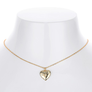 Commercio all'ingrosso collana di zirconi con cuore in argento 925 di moda 18K placcato <span class=keywords><strong>oro</strong></span> minimalista argento Sterling collane da donna - Product Image 2