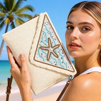 Porte-monnaie perlé style bohème, sac tendance brodé de perles citron, sac en perles de riz cousu à la machine, personnalisable, vente en gros