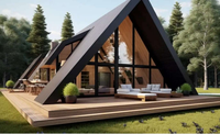 Immeuble d'habitation moderne de luxe en acier triangulaire - Imperméable et durable, adapté aux salons et aux cours