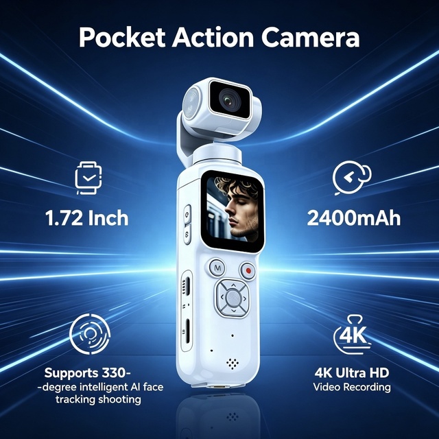 Factory Wholesale Cheap Price Cheapest 4K/1080P Reliable WIFI Action Camera 1.72" Screen Sports Camera 2400mAh Higher Quality