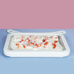 <b>Ice</b> <b>Cream</b> Maker Plate Fried Yogurt Machine Pan Household Cold <b>Sweet</b> Frozen Yogurt Fried <b>Ice</b> Tray Mini <b>Ice</b> Tray with Scraper - Product Image 1