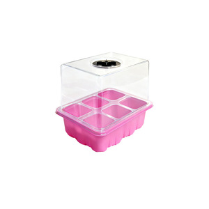 Nouvelle boîte de <span class=keywords><strong>semis</strong></span> multifonctionnelle en PET durable et écologique à 6 ou 12 trous avec couvercle haut, idéale pour la culture domestique et le jardinage à domicile (en option) - Product Image 5