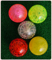 Balles de golf de parc à trois couches, trois pièces, avec LED, luminescentes, qui brillent dans le noir, prix d'usine Caiton