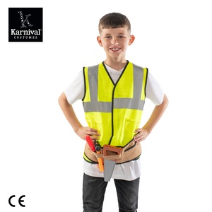 Vente en gros de pompier Costume de travailleur de la Construction enfants chapeau gilet accessoires Halloween carnaval fête noë<span class=keywords><strong>l</strong></span> jeu de rô<span class=keywords><strong>le</strong></span> unisexe - Product Image 4