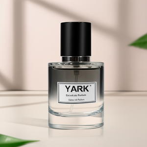 Étiquette autocollante personnalisée de haute qualité, flacon de parfum vide irrégulier de 30 ml, bouchon noir, flacon de parfum en verre transparent - Product Image 4