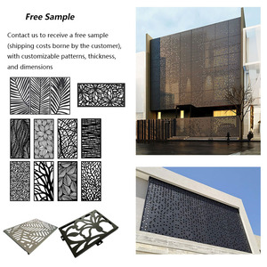 Panneau perforé en aluminium recyclable, écran métallique découpé au laser, revêtement architectural pour usage extérieur, pare-soleil, façade de bâtiment - Product Image 6