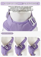 Nouveau 2026 Ensemble Harnais et Laisse Rétractable 2-en-1 pour Chien, Harnais Gilet Anti-Traction Facile à Enfiler, Robuste, Réfléchissant, Fermeture à Boucle Tendance