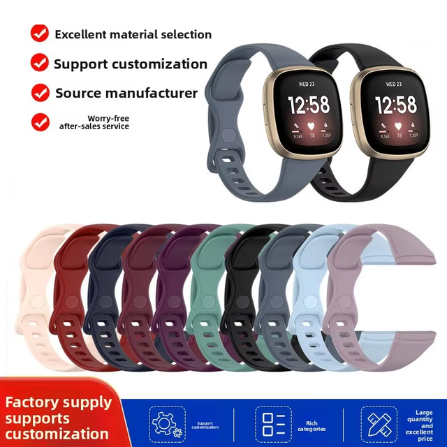 Lionorm Wholesale Soft TPU Sports Band for Fitbit Versa 4 3 Replacement Strap High-quality Watchband for fitbit Sense Strap