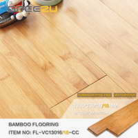 Piso de Bambú Natural Click Impermeable Duradero para Interiores, Laminados de Madera de Bambú para el Hogar