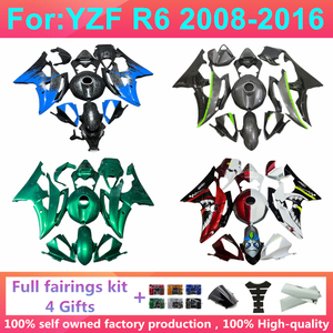 Kit completo de carenado de inyección para motocicleta Yamaha YZF <span class=keywords><strong>R6</strong></span> YZF-<span class=keywords><strong>R6</strong></span> <span class=keywords><strong>2008</strong></span>-2016 2009 2010, kit de carenados de plástico para carrocería - Product Image 1