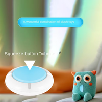 Haustier-Angstlöser: Herzschlag- und Vibrationsmaschine aus Plastik und Plüsch mit Bewegungsmassage-Modul für sensorisches Spiel und Baby-Beruhigung
