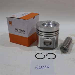<span class=keywords><strong>Kit</strong></span> de pistons complet robuste 6D110 avec segments de piston et axe de piston pour moteur Komatsu S6D110-1, pièces de révision pour excavatrice et chargeuse - Product Image 1