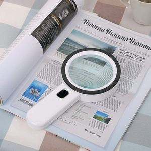 Nuovissima lampada leggera all'ingrosso di alta qualità/nuova di alta qualità 30X lente d'ingrandimento portatile grande lente d'ingrandimento con supporto per l'ispezione - Product Image 5