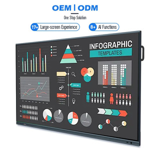 Tableau interactif intelligent grand format 100/110 pouces avec écran tactile, tableau blanc SKD pour l'éducation/<span class=keywords><strong>le</strong></span> bureau, 50 points de contact, tout-en-un - Product Image 2