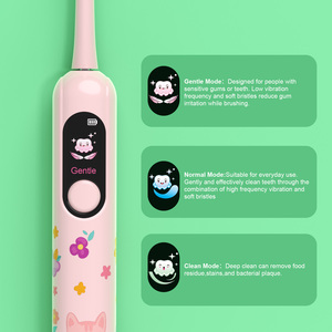 Cepillo de <span class=keywords><strong>Dientes</strong></span> Sónico Personalizado con Pantalla, Logotipo, Color y Diseño de Dibujos Animados, IPX7, Sensor de Presión Inteligente - Product Image 5