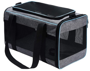 BSCI Factory Animais de estimação até 16 Lbs Soft-Sided Cat Bag Portadores Animais Travel Puppy Carry Como um brinquedo de tecido Pet Casa Cat Dog Carrier - Product Image 6