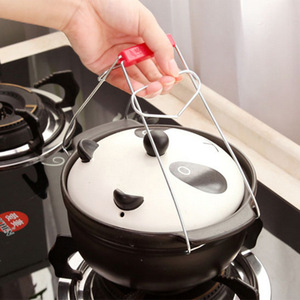 Stainless Steel Bowl <b>Tongs</b> Anti Scalding Steamer Plate Holder For Cooking Kitchen Use - Product Image 4