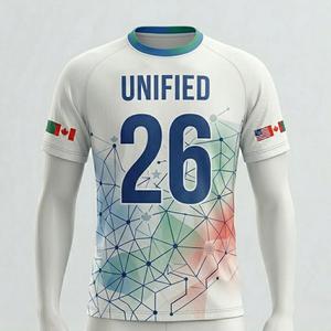 Nueva Camiseta de la Copa Mundial 2026 Hecha en Pakistán, Uniforme de Fútbol Personalizado por Sublimación, Transpirable, Manga Corta, 100% Poliéster - Product Image 4