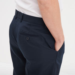 Pantalones Casuales de Pierna Recta con Pliegues para Hombre, con Detalles Modernos en las Piernas, Transpirables y Ecológicos - Product Image 4
