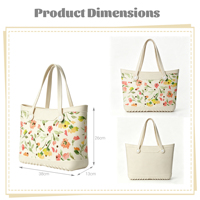 Sac de plage carré ouvert en EVA, couleur unie, imperméable, léger, résistant aux taches, sac fourre-tout en maille, capacité 3L+, polyvalent pour femmes