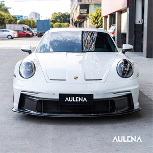 Aulena Performance Dry Carbon Material Bumpers Body Kit Side Front Splitter para Porsche <span class=keywords><strong>992</strong></span> upgrade <span class=keywords><strong>GT3</strong></span> - Product Image 1