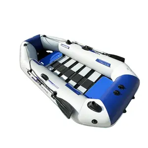 3 Persoon Slat Houten Vloer Pvc Opvouwbare Opblaasbare Rafting Boot Reizen Camping Rescue Rubber Vissen Kajak Sport Leisure Kano