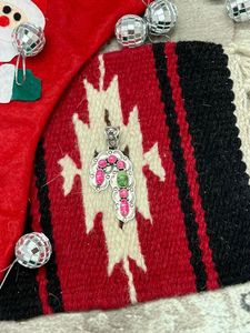 จี้เงินแท้ชุบทองคำขาวประดับด้วยเทอร์ควอยซ์สีชมพูสดแบบเซอร์โโนแวนเมาน์เทน  งานแฮนด์เมดสำหรับผู้หญิง - Product Image 3