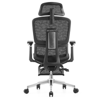 Chaise de bureau ergonomique inclinable en tissu maillé avec appui-tête réglable et fonction pivotante Chaise de bureau moderne bon marché