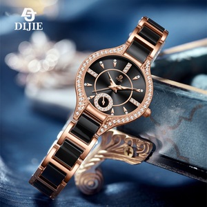 Nouvelle montre-bracelet pour femme en fausse céramique, mouvement à quartz délicat, bracelet en alliage tendance, résistante à <span class=keywords><strong>l</strong></span>'eau 30M, aiguilles romaines - Product Image 2
