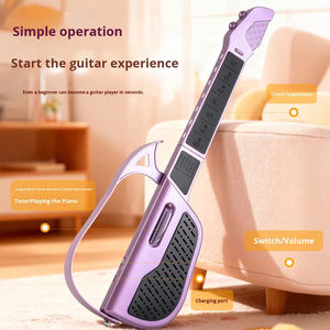 <span class=keywords><strong>Guitare</strong></span> intelligente sans cordes en palissandre, érable et tilleul pour enfants, <span class=keywords><strong>guitare</strong></span> électrique pour débutants, lecture automatique, design pliable, sûre, éducative, musicale - Product Image 4