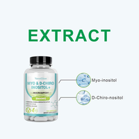 YanniGlow OEM/ODM Capsules d'Inositol MYO & D-Chiro à base de plantes pour l'équilibre hormonal et le soutien ovarien et reproductif pour femmes adultes