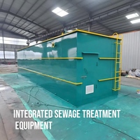 Station d'épuration des eaux usées MBR conteneurisée NQ-1 20m³/h, système de traitement des eaux usées automatisé sur remorque avec PLC pour hôtels et communautés, garantie 1 an