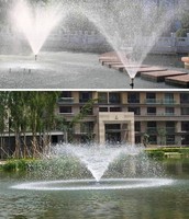 La dernière cascade de piscine murale extérieure programmable à vitesse variable fontaines en acier inoxydable fontaine d'eau musicale dansante