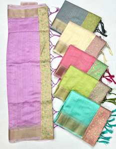 Vente en gros de saris en mousseline de soie pour tissage à la main saree de mariage pour occasion spéciale saree à porter à prix abordable - Product Image 5